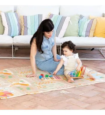 Alfombra de juegos Granja-ciudad 120x180cm